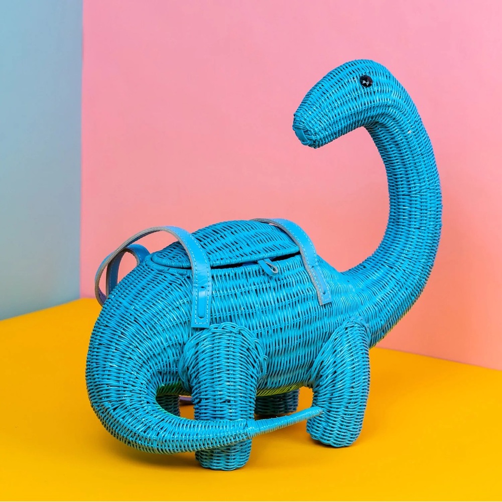 Wicker Darling Nessie the Dino Bag - Picture 2 of 11